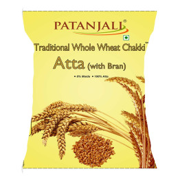 Patanjali Traditional Whole Wheat with Bran Chakki Atta, 10KG