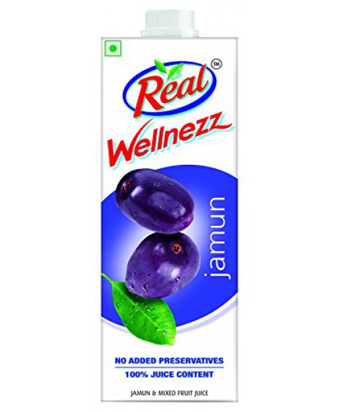 Real Wellnezz Jamun Plus Juice, 1L