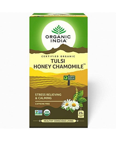 Organic India Tulsi - Honey Chamomile, 25 Tea Bags
