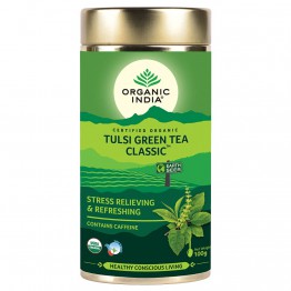 Organic India Tulsi Green Tea Classic, 100 g