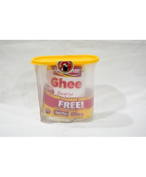 Gowardhan Ghee Pouch, 1 Ltr with Container