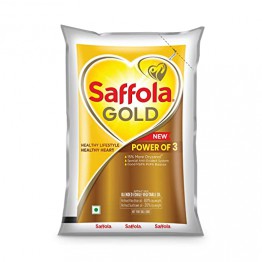 Saffola Gold Pro Healthy Lifestyle RiceBran Based Blended Oil 1 L