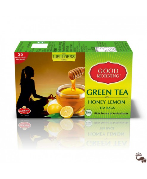 Wagh Bakri Green Tea, Lemon and Honey - 25 Tea Bags