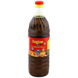 Engine Brand Kachi Ghani Mustard Oil, 1Ltr