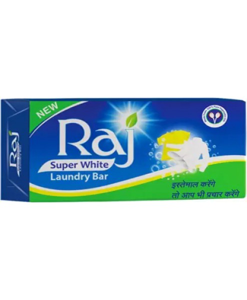 Raj Super White Detergent Bar, 1 kg