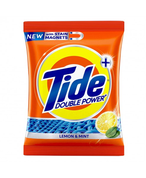 Tide Plus Detergent Washing Powder with Double Power Lemon and Mint Pack, 1 kg