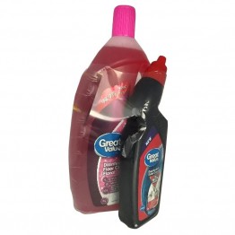 Great Value Floor Cleaner, 1 ltr + Great Value Toilet Cleaner, 200 ml