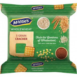  McVitie's Wholewheat 5 Grain Cracker Biscuits, 120g
