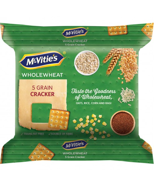  McVitie's Wholewheat 5 Grain Cracker Biscuits, 120g