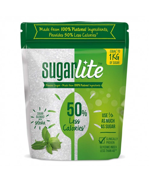 Sugarlite 50% Less Calories Sugar Pouch, 500 g