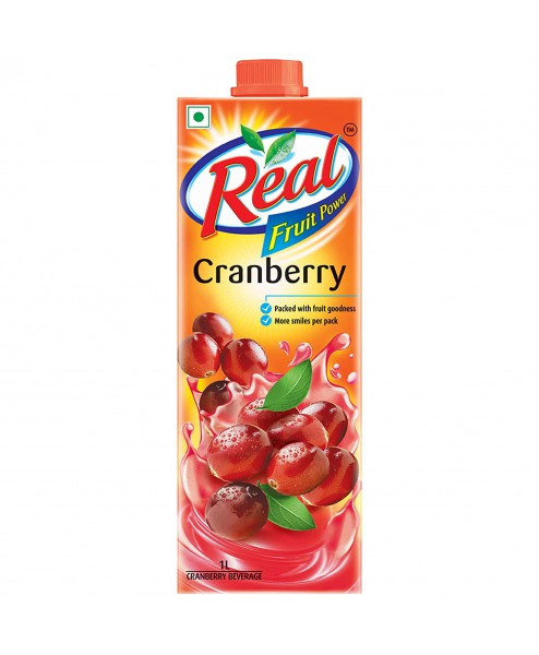 Real Fruit Power Juice, Cranberry, 1L